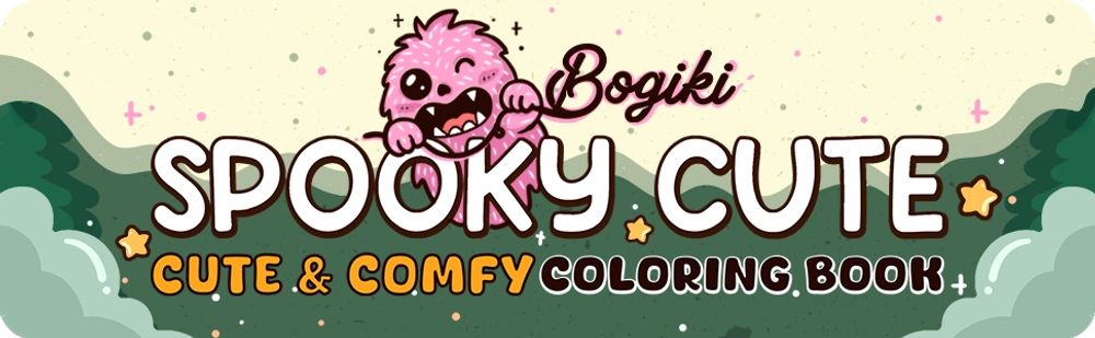 Spooky Cute Coloring Book - content plus - 0