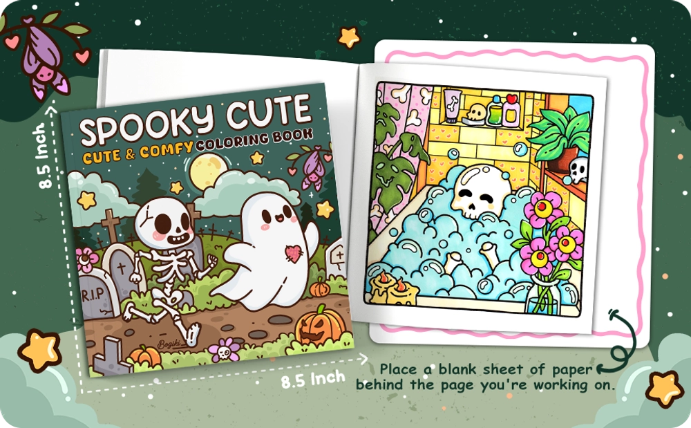 Spooky Cute Coloring Book - content plus - 2