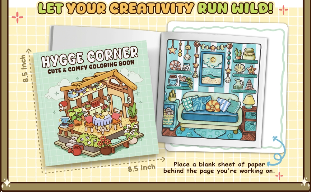 Hygge Corner Coloring Book - content plus - 2
