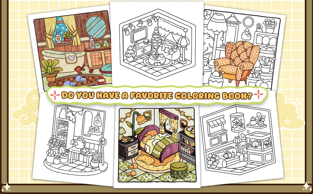 Hygge Corner Coloring Book - content plus - 3
