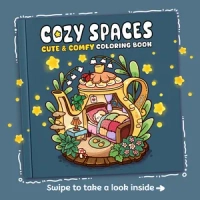 Thumbnail Cozy Spaces Coloring Book - 1
