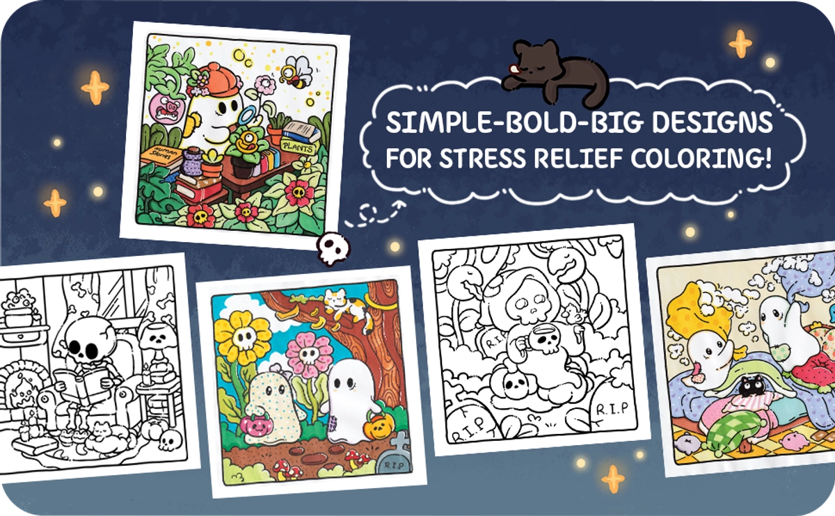 Spooky Cutie Coloring Book - content plus - 1