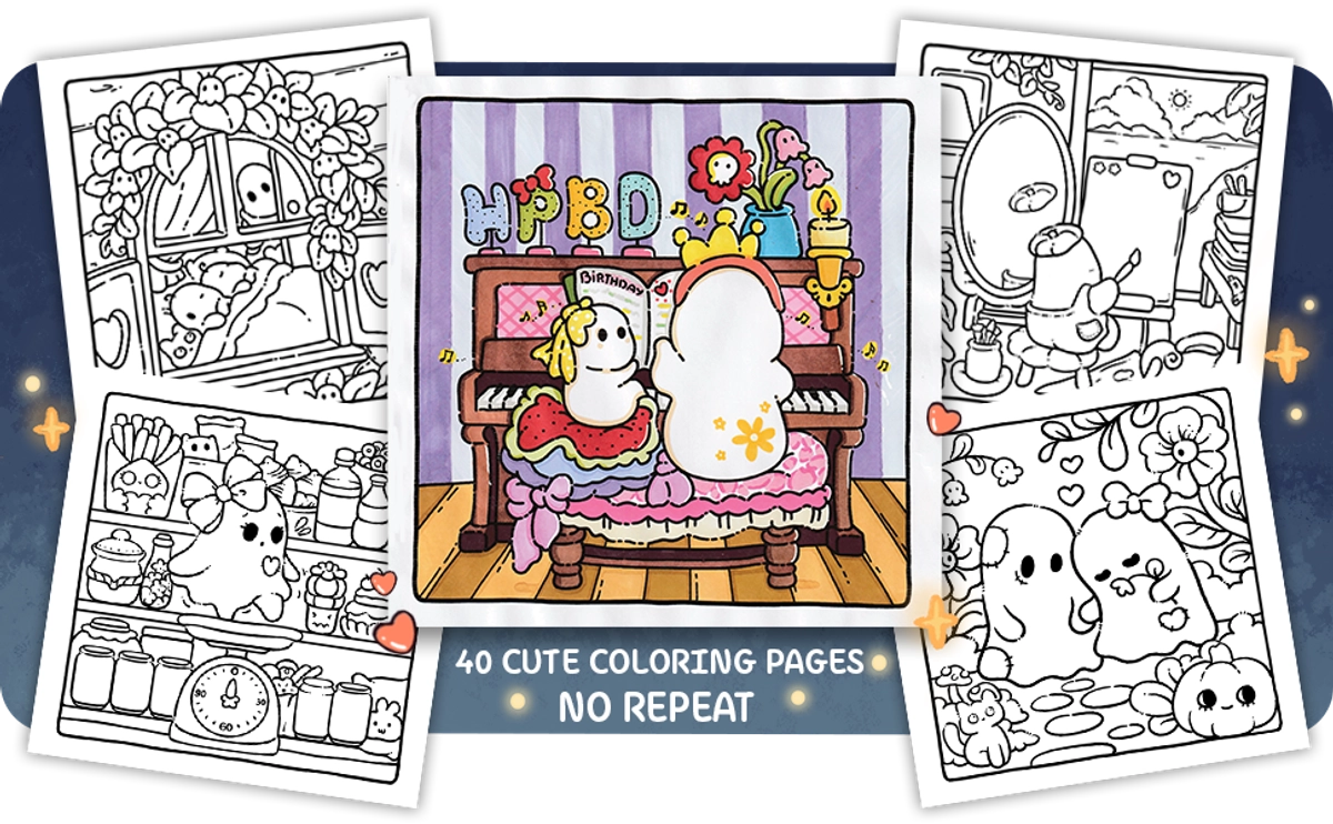 Spooky Cutie Coloring Book - content plus - 4