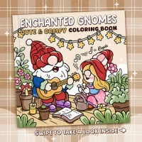 Thumbnail Enchanted Gnomes Coloring Book - 1
