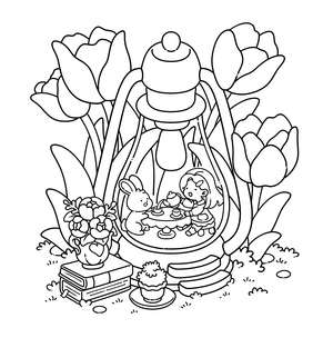 Free Hygge Nook Coloring Book - 1
