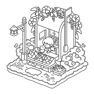 Free Hygge Nook Coloring Book - 2