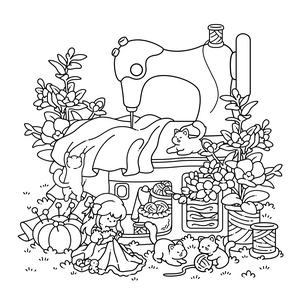 Free Hygge Nook Coloring Book - 3