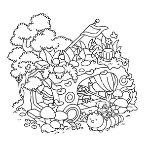 Free Hygge Nook Coloring Book - 4