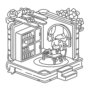 Free Hygge Nook Coloring Book - 5