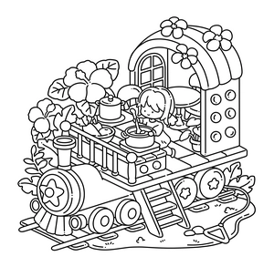 Free Hygge Nook Coloring Book - 7