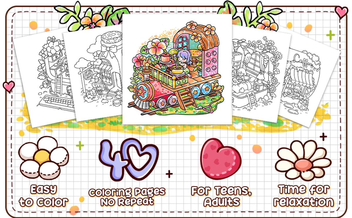 Hygge Nook Coloring Book - content plus - 1