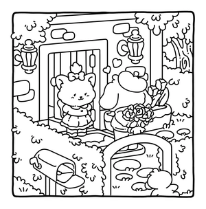 Free Romantic Vibes Coloring Book - 3