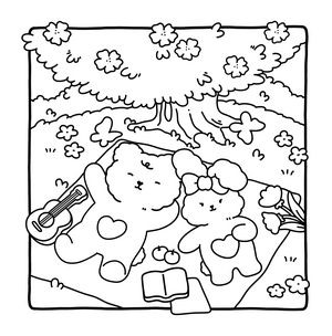 Free Romantic Vibes Coloring Book - 4