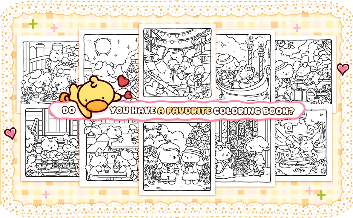 Romantic Vibes Coloring Book - content plus - 4