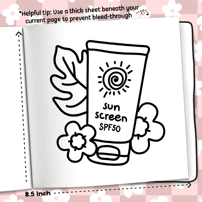 Libro Para Colorear De Cosmeticos Glow - 3