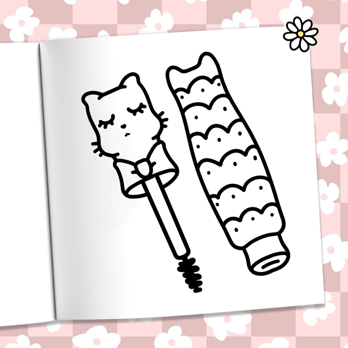 Libro Para Colorear De Cosmeticos Glow - 4