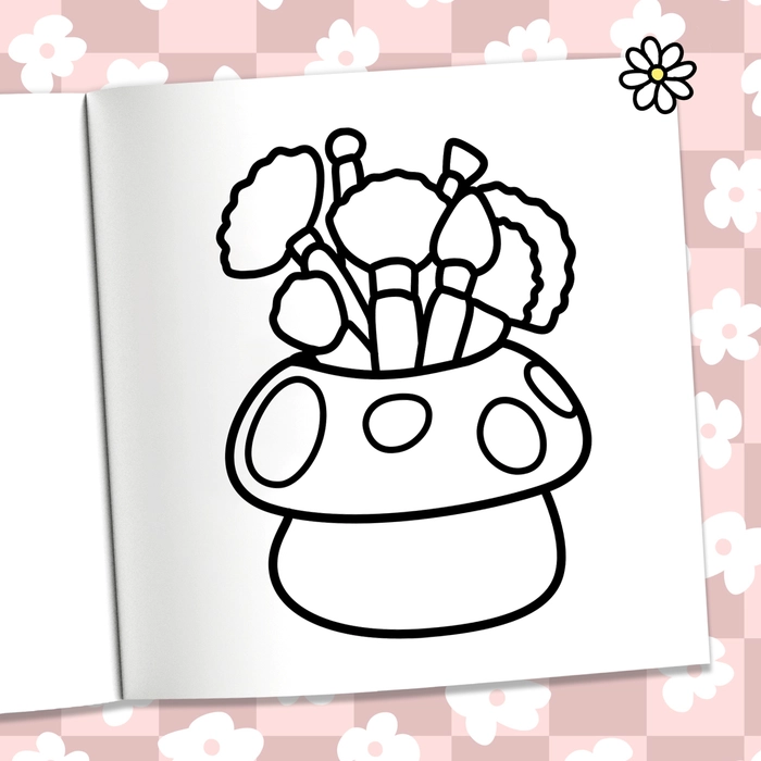 Libro Para Colorear De Cosmeticos Glow - 5