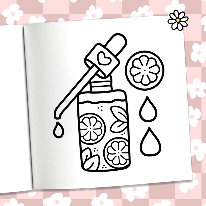 Libro Para Colorear De Cosmeticos Glow - 7