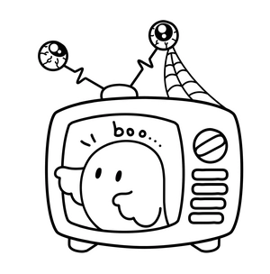 Free Spooky Things Coloring Book - 6