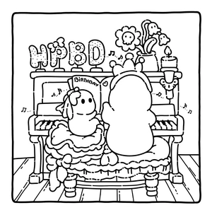 Free Spooky Cutie Coloring Book - 5