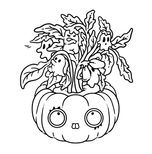 Free Spooky Cutie Coloring Book - 7