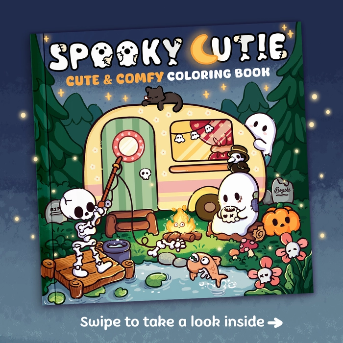 Spooky Cutie Coloring Book - 1