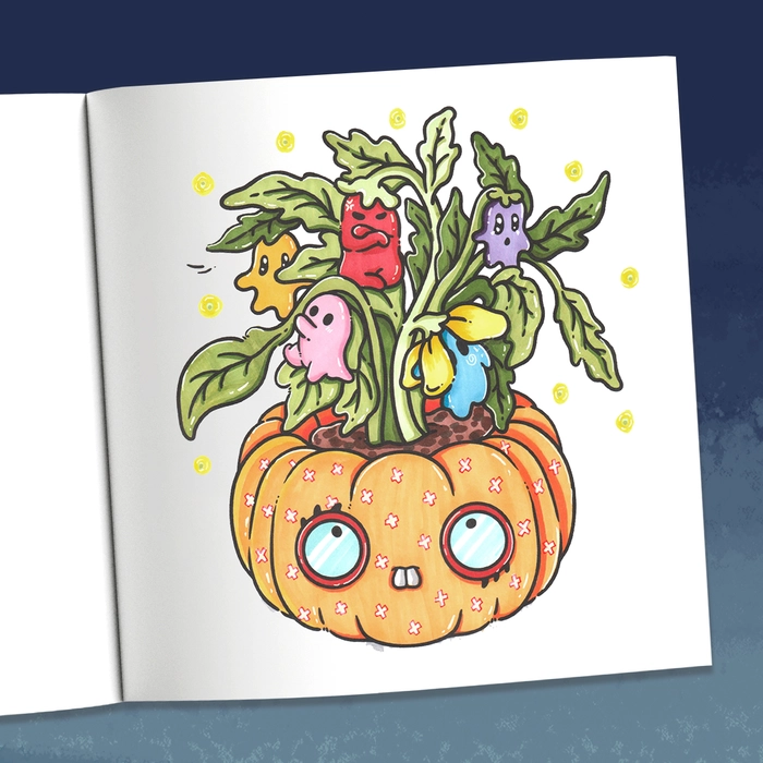 Spooky Cutie Coloring Book - 5