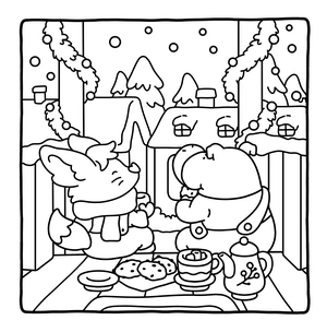 Free Snuggly Buddies Coloring Book - 1