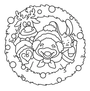 Free Snuggly Buddies Coloring Book - 3