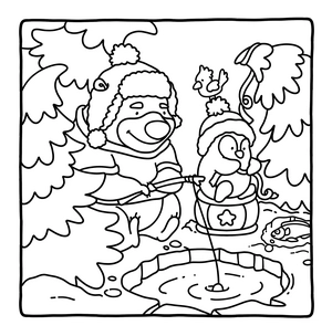 Free Snuggly Buddies Coloring Book - 5