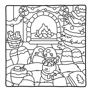 Free Snuggly Buddies Coloring Book - 7