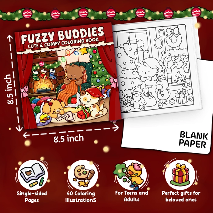 Fuzzy Buddies Coloring Book - 2