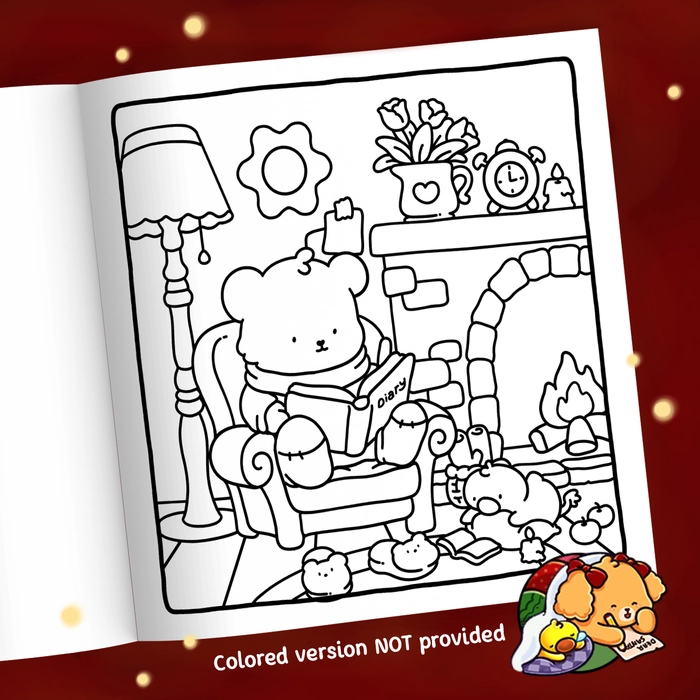 Fuzzy Buddies Coloring Book - 5
