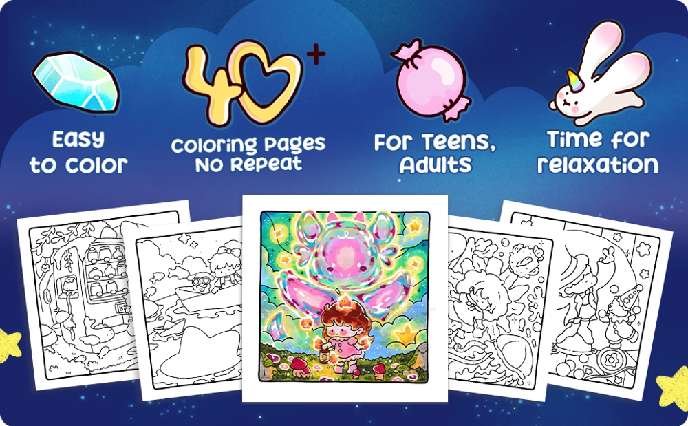 Dreamy Land Coloring Book - content plus - 1