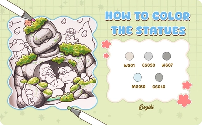 Tutorial on how Bogiki colored the statues