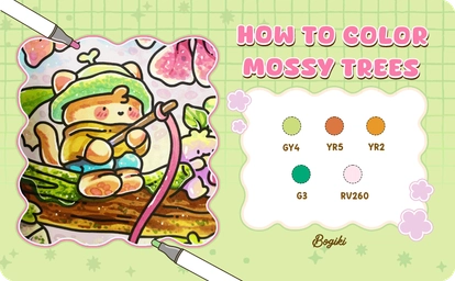 How to color moss in a new way | Bogiki