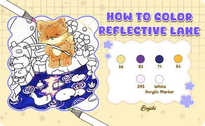 How to color Reflective Lake