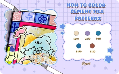 Bogiki | Step-by-Step Guide to Coloring Cement Tile Patterns