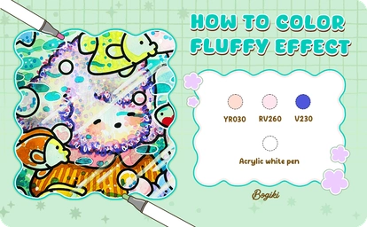How to Color Fluffy Effect | A Whimsical Guide by Bogiki