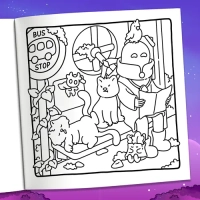 Thumbnail Meowgic Land Coloring Book - 5