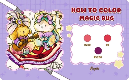 Easy Magic Rug Coloring Tutorial for Stunning Art | Bogiki