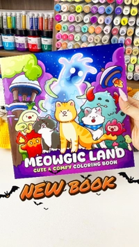Thumbnail Meowgic Land Coloring Book - 3