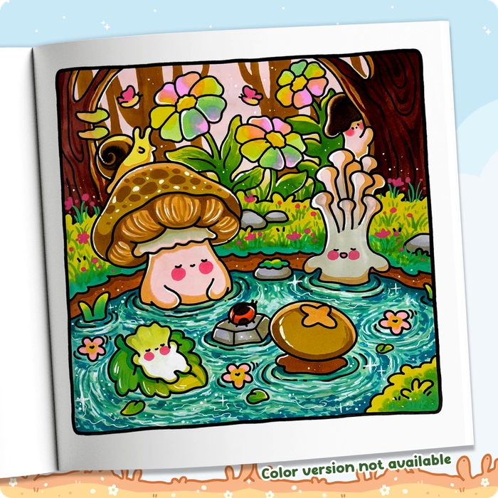Mushroom Bliss Coloring Book - 6