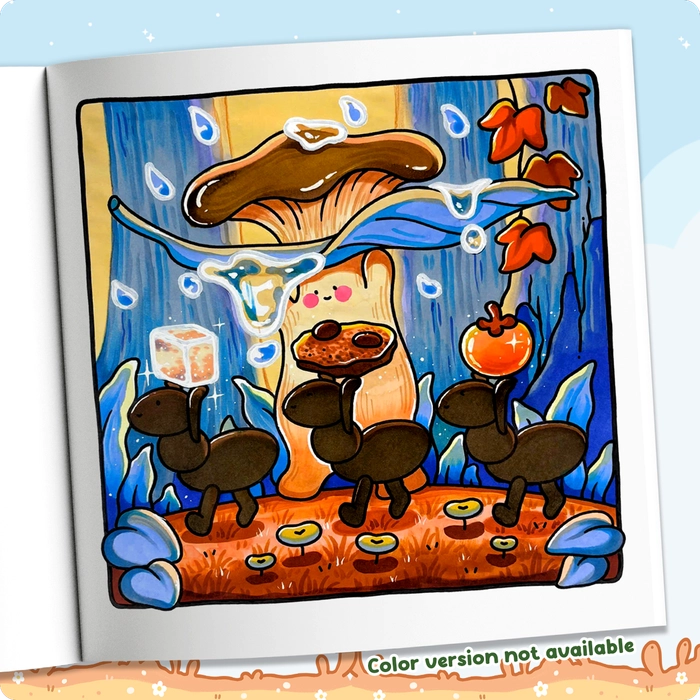 Mushroom Bliss Coloring Book - 8