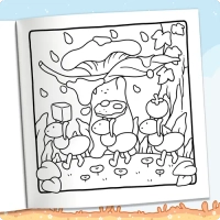 Thumbnail Mushroom Bliss Coloring Book - 6