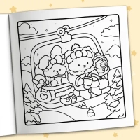 Thumbnail Fuzzy Holiday Coloring Book - 6