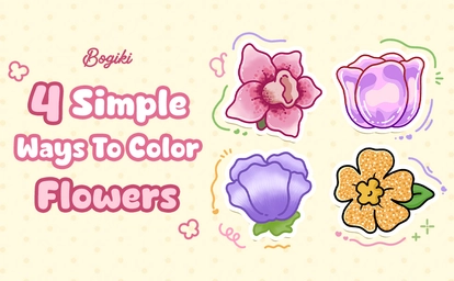 4 Easy Ways To Elevate Your Flower Drawing | Bogiki