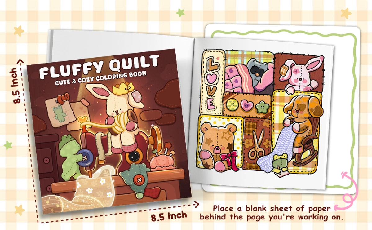 Fluffy Quilt Coloring Book - content plus - 1