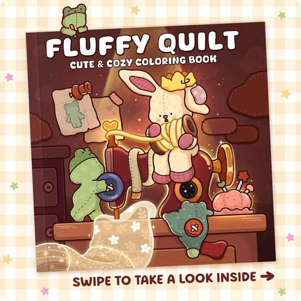 Fluffy Quilt Coloring Book - 1