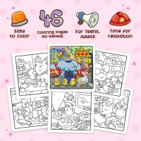 Thumbnail Fuzzy Workies Coloring Book - 2